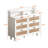6-Drawers Rattan Storage Cabinet Rattan Drawer With LED Lights And Power Outlet,For Bedroom,Living Room-1280957921