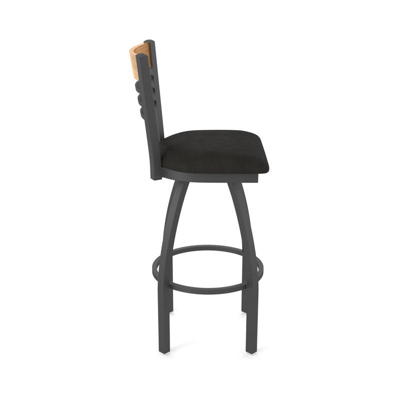 Tabouret tournant 880 Eleanor, Étain, Off Black, Très grand (assise de 36 po de hauteur)