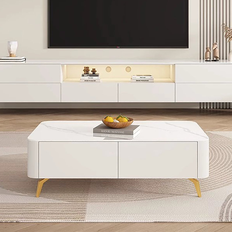 Table basse moderne simple, H 17,7 po x l 55,1 po x P 31,5 po