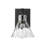 Aafiya 9.25" Tall Steel Armed Sconce with Water Glass-283005574