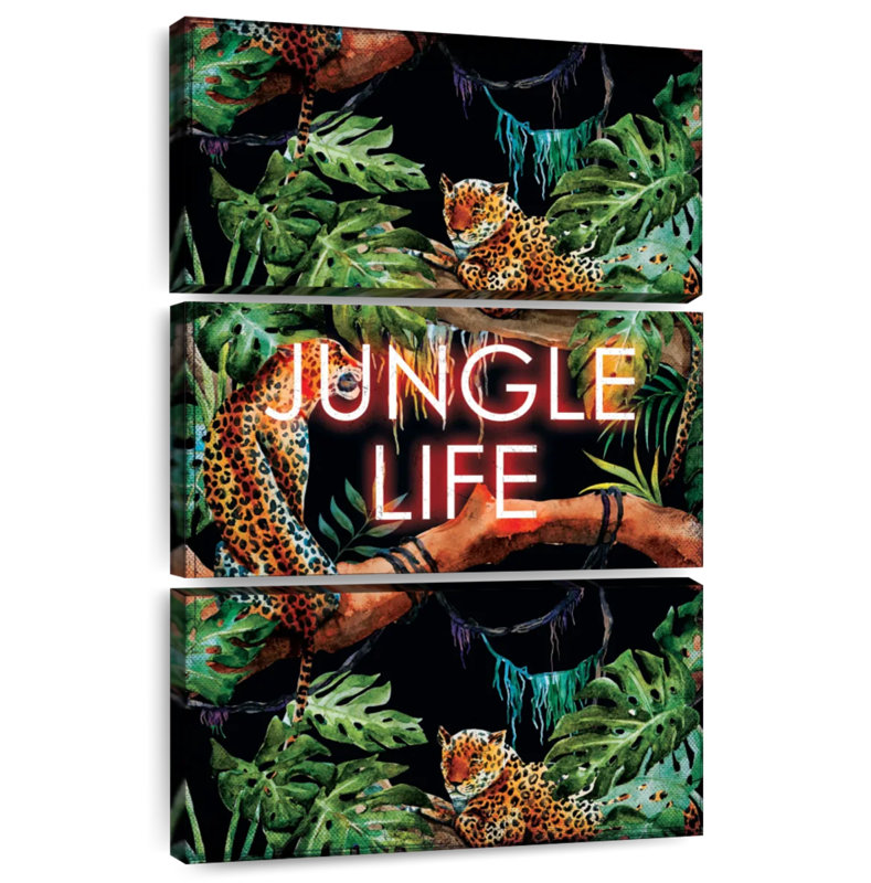 Alvord Jungle Life, typographie, H 45 po x l 28 po