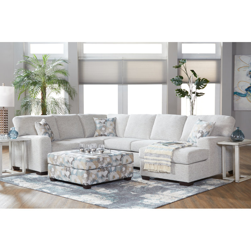Bluffs Upholstered Ottoman, Joey Graystone