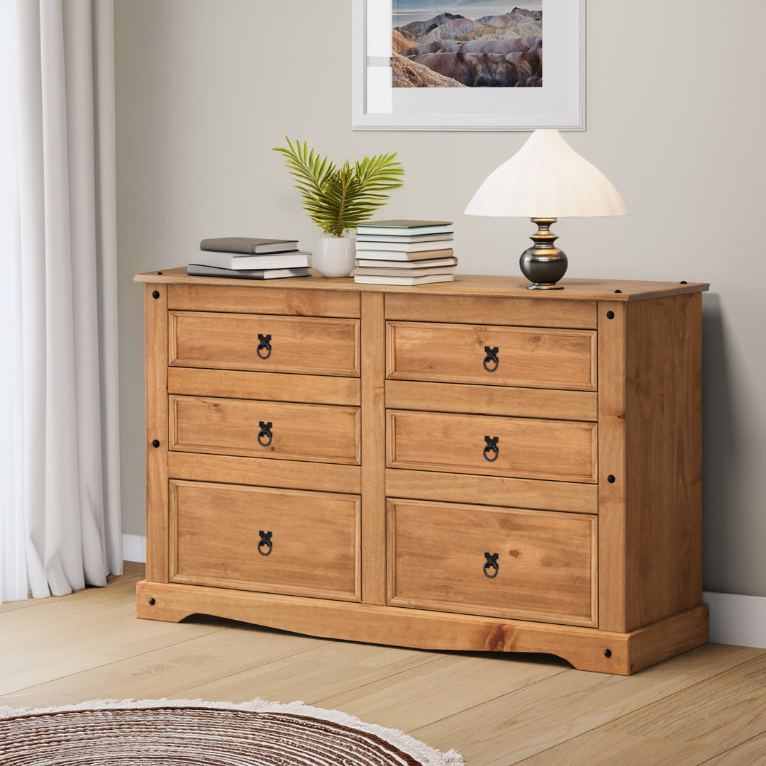 Bridewell 132cm W 6 - Drawer Chest of Drawers
