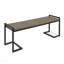 Banc industriel en bois et métal-188843153