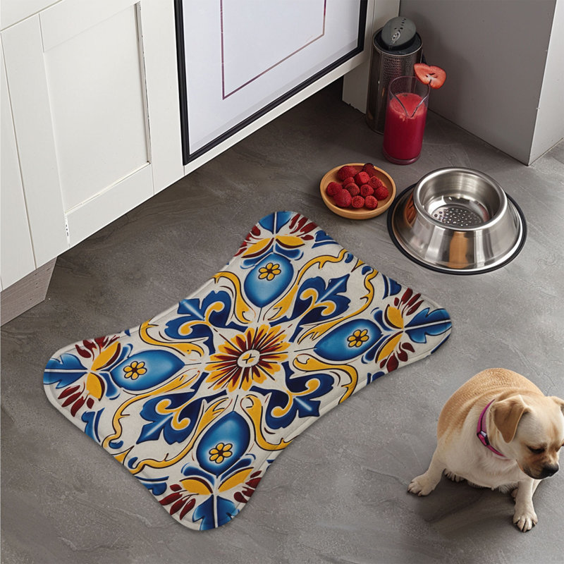 Tapis vibrant en forme d'os 1 pièce