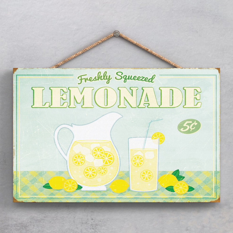 Freshly Squeezed Lemonade - Print on MDF
