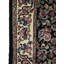 Tapis de couloir oriental noir fait à la main 3 x 10 Indo Kashan