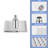 10" Square Rainfall & High Pressure Stainless Steel Bath Shower Head-114229240