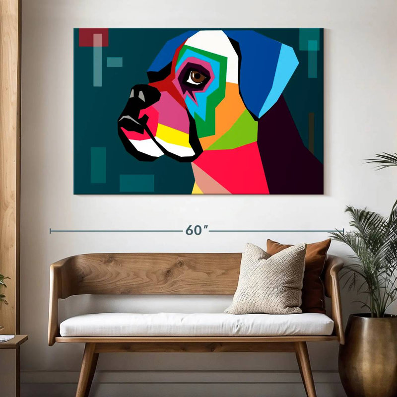 Brampt Boxer, 34" H x 51" W