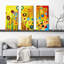 «Growing in Yellow No5» par Jennifer Lommers - 3 pièces, reproduction d'art sur toile tendue-1332520525