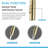 Touch Kitchen Faucet, Smart Kitchen Sink Faucet with Pull Down Sprayer, Touch on Activated Kitchen Bar Sink Faucet Brushed Gold, Stainless Steel