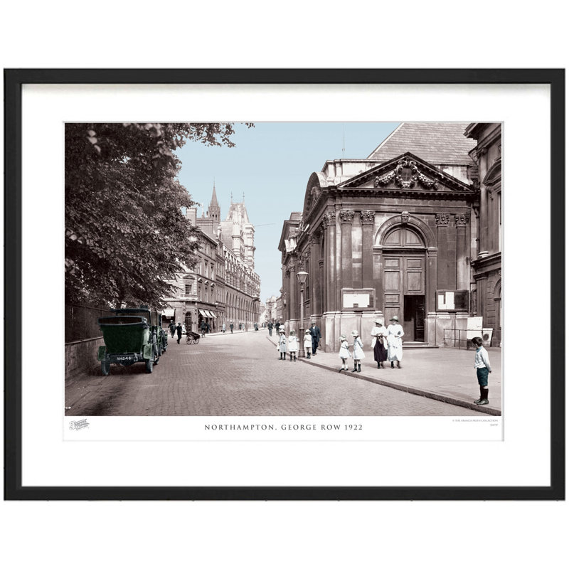 Northampton, George Row 1922 - Single Picture Frame Print, 60cm H x 80cm W x 2.3cm D