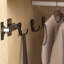 Garde-robe avec miroir, garde-robe à DEL avec portes et 2 tiroirs, armoire de rangement en bois avec tringle, tablettes réglables