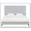 Lit plateforme en tissu d'ameublement-745616175