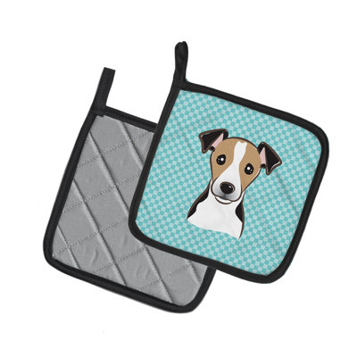Jack à trésors terrier cuisinier poignée caroline Checkerboard