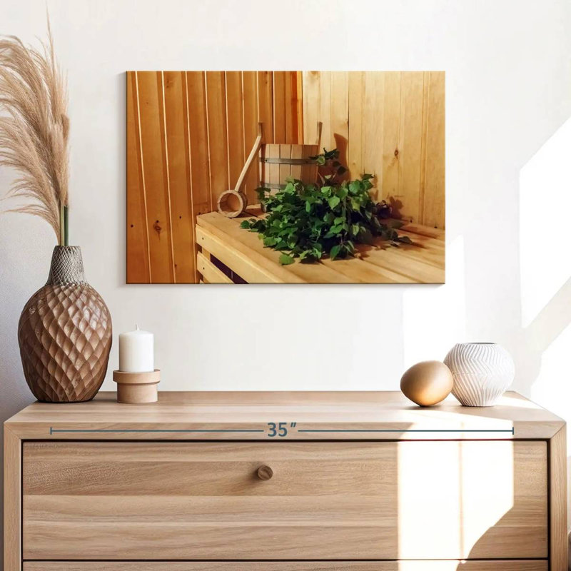 Lilie aux herbes de sauna finlandaises, H 26 po x l 39 po