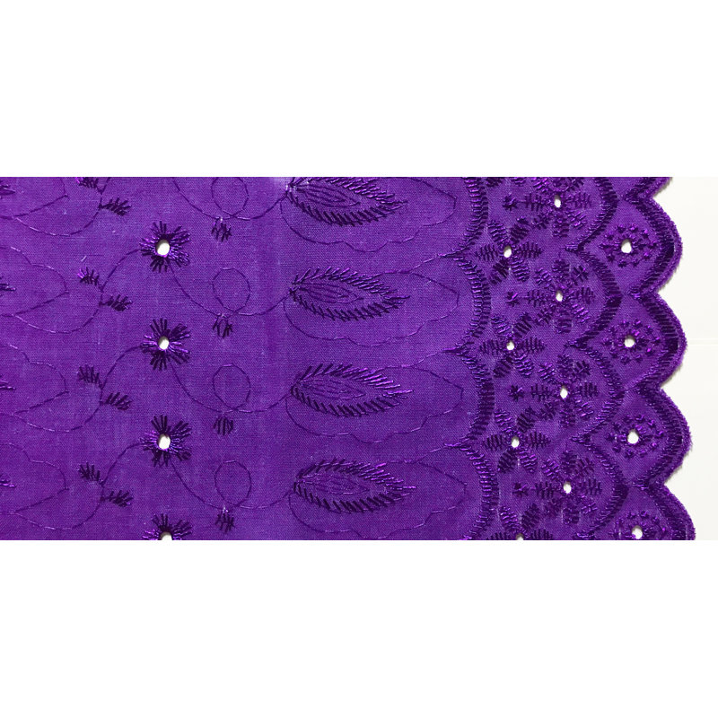 Hollander Cotton Blend Room Darkening Curtain Pair, Purple, 42" W x 108" L