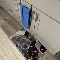 Jishnu Anti-Fatigue Non-Skid Kitchen Mat Everly Quinn