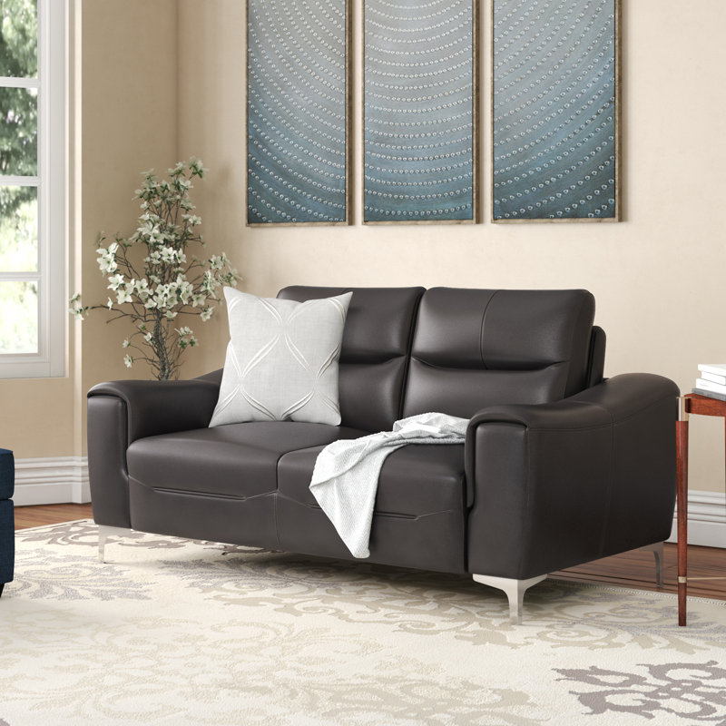 Malissa 63.5'' Faux Leather Loveseat