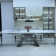 86.61"-118.11" Modern Extendable Dining Table - Brushed Black Steel Base