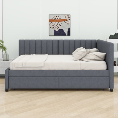 Upholstered Daybed With Storage Drawers