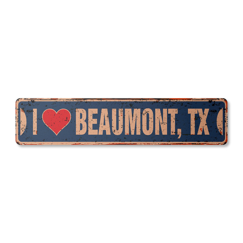 Plaque de rue Beaumont en aluminium 4 po x 18 po