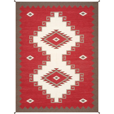 Canvello Tuscany Reversible Wool Ivory Area Rug- 9'1'' X 12' 2''