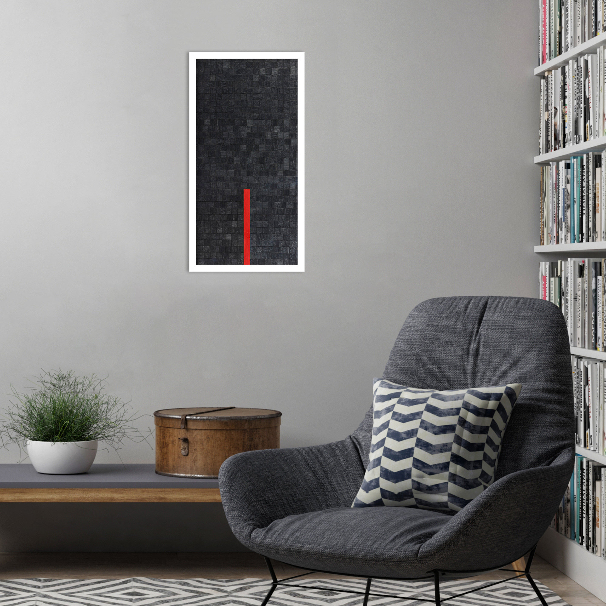 Close by Alex Dunn, 25" H x 13" W, White