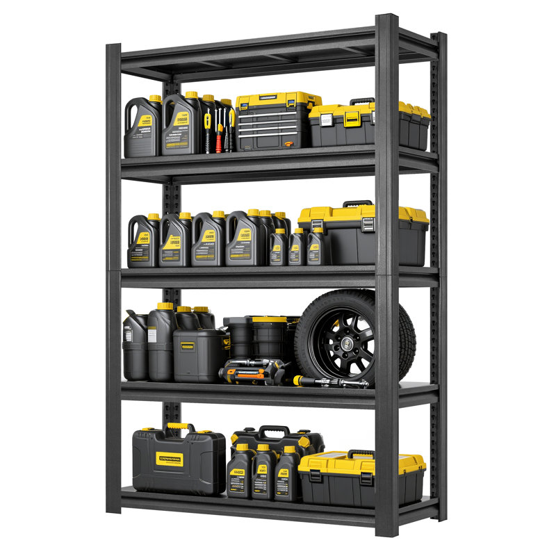 Étagère de rangement 72 po H 72 po, tablette en métal réglable 2000 lb avec établi convertible et conception digne d'un cadeau
