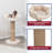 TRIXIE Boho 32" Cat Tree with Jute Scratching Post, Plush Platform with Removable Cat Bed, Thick Heavy Base Plate