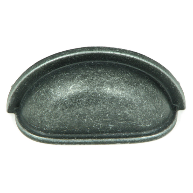 Oil Rubbed Bronze 3-inch Modern Cup Pull with Mounting Hardware