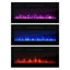 Azniv 110.2" Modern Entertainment Centre with Electric Fireplace, High Gloss Finish, Media Storage-679798734