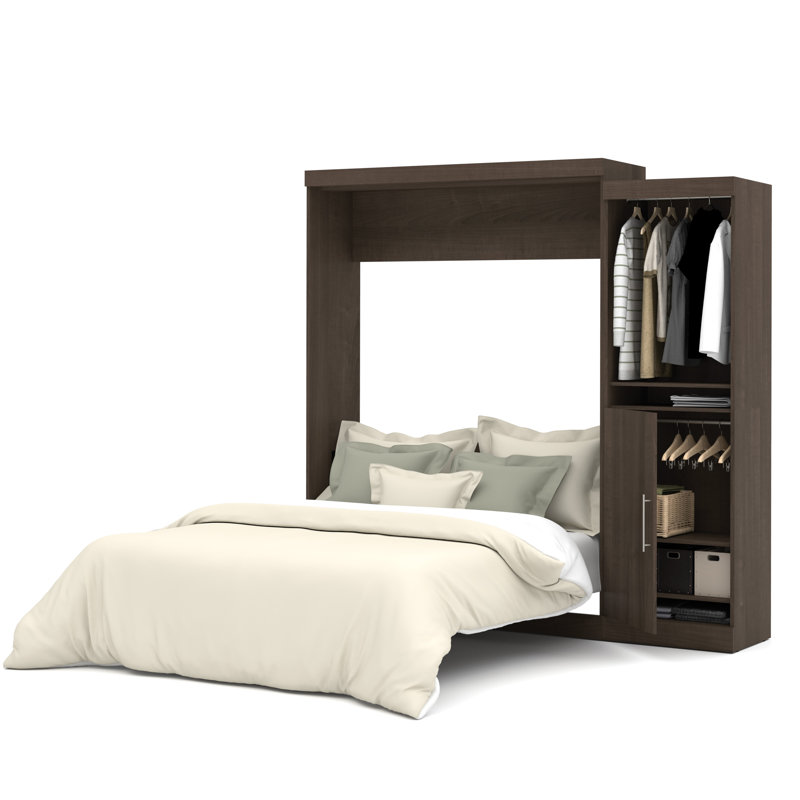 Velora Murphy Storage Bed, Bark Gray, Queen