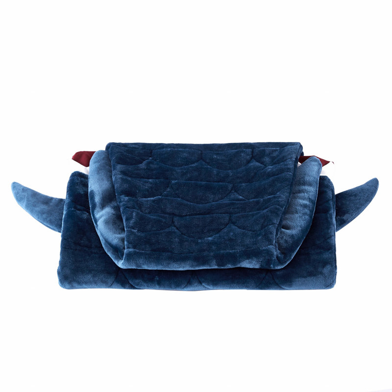 100% Polyester Throw Blanket, Navy Blue