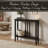 Narrow Console Table with 2-Tier Storage Shelf, Wood Entryway Table or Slim Sofa Table for Hallway or Behind Couch-561065280