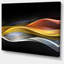 Conception de vagues 3D or argentées - impression sur toile tendue-18433304-33818933