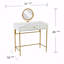 Table de coiffeuse avec miroir