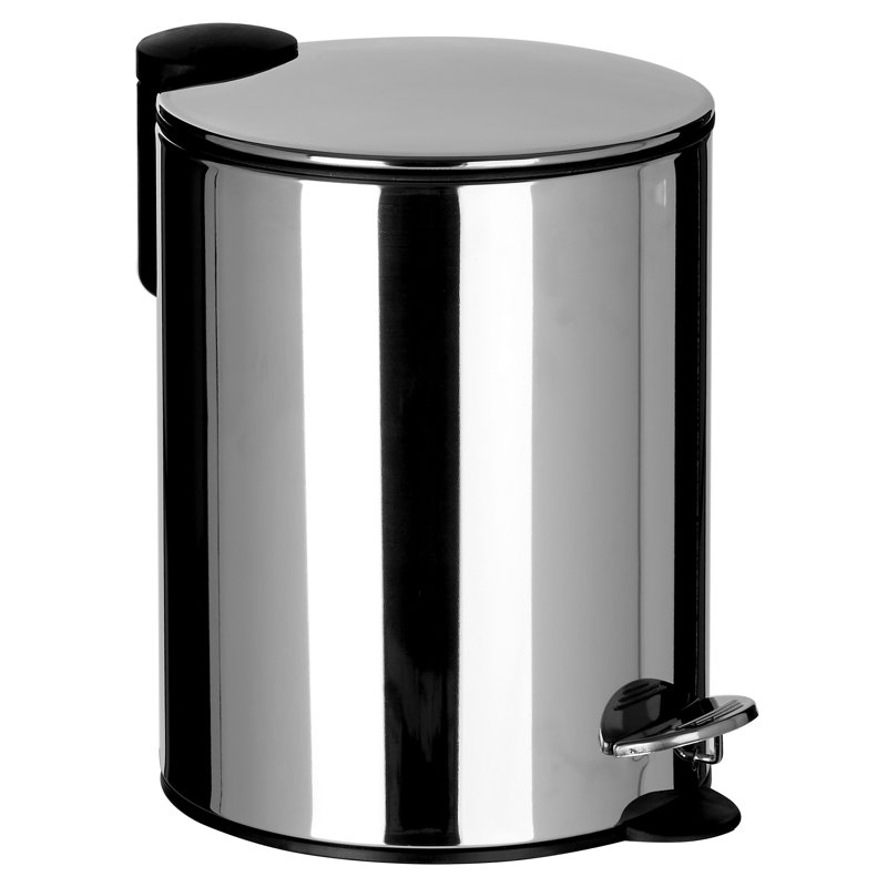 Steel Step On Kitchen Trash Can - 5L