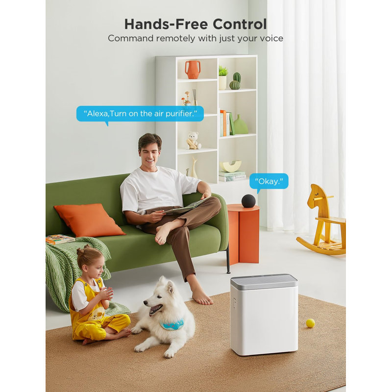 GoveeLife Smart White HEPA Air Purifier with Alexa Control