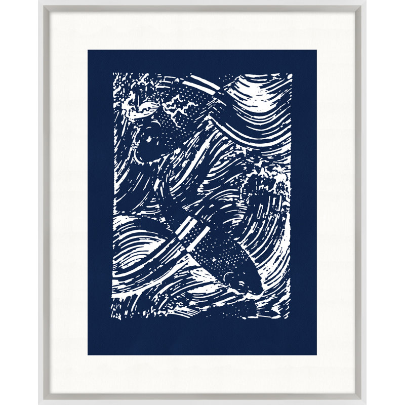 Indigo Template Coastal Motif 7 Print
