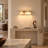 1-Light 10"W Gold Dimmable LED Wall Sconce