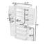 Armoire de cuisine avec tiroirs de rangement, armoire et tablettes réglables-129164651