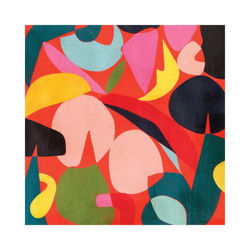 Toile métallique Stepreix - Prisme tomate I par Grace Popp