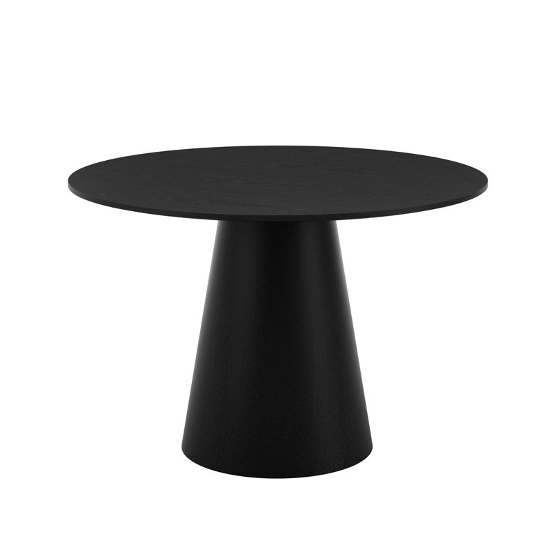 Araea Round Black Pedestal Dining Table