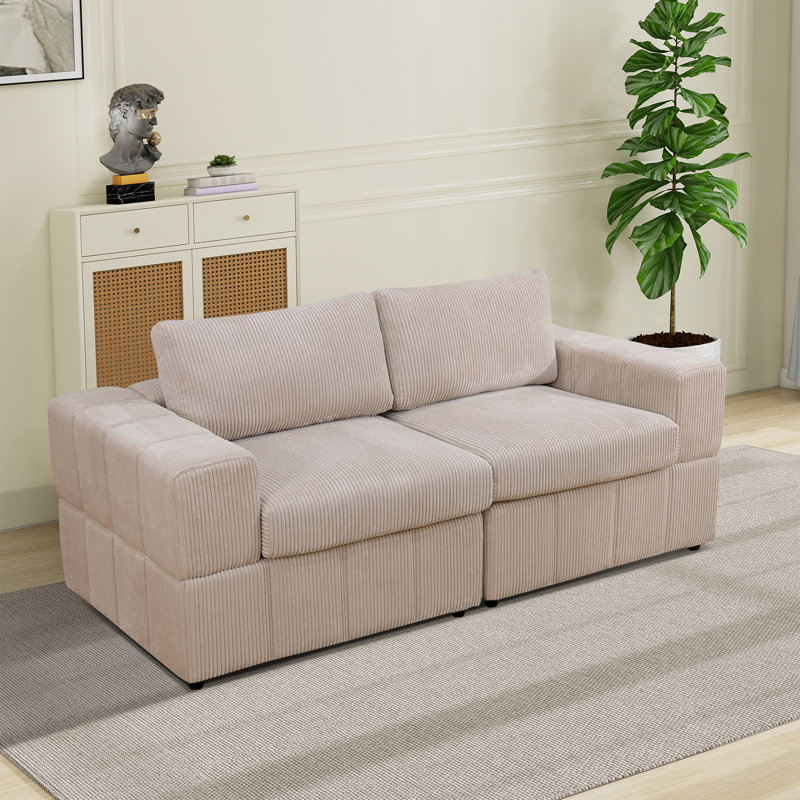 Ensemble de canapé modulaire 2 pièces Onyx, Beige