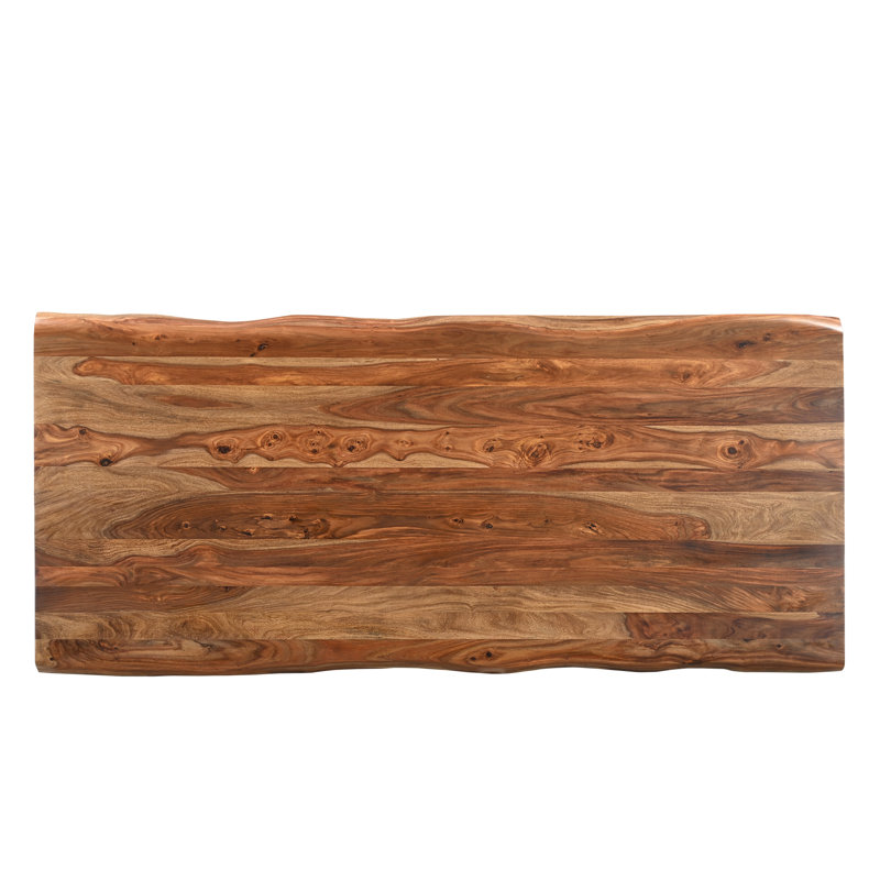 Chaliyah Solid Wood Dining Table, 40" W x 86" L, Natural