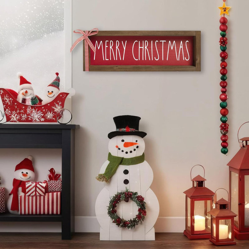 Panneau en bois Merry Christmas