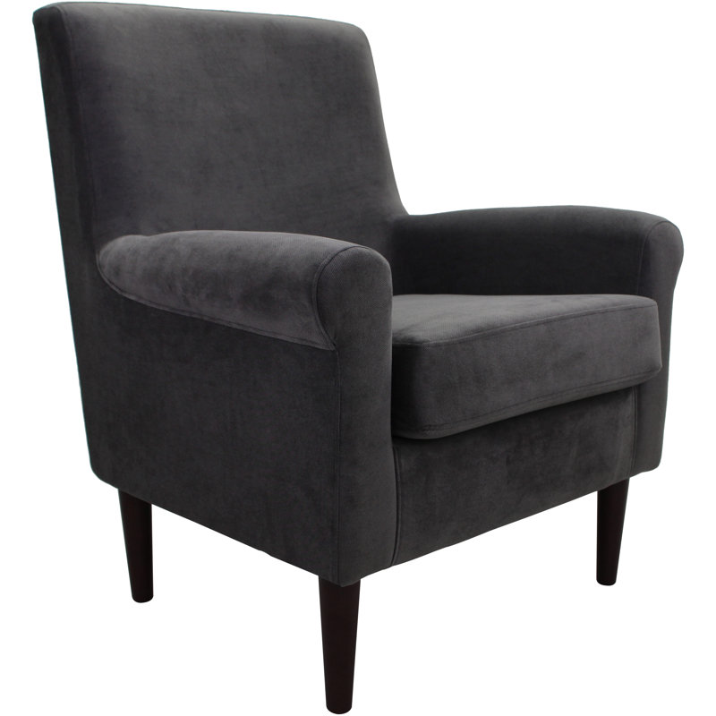 Fauteuil de 28 po de largeur Ronald, Gris foncé