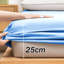 Lall Microfibre Brushed 25cm Deep Fitted Sheet-183000008-183000031