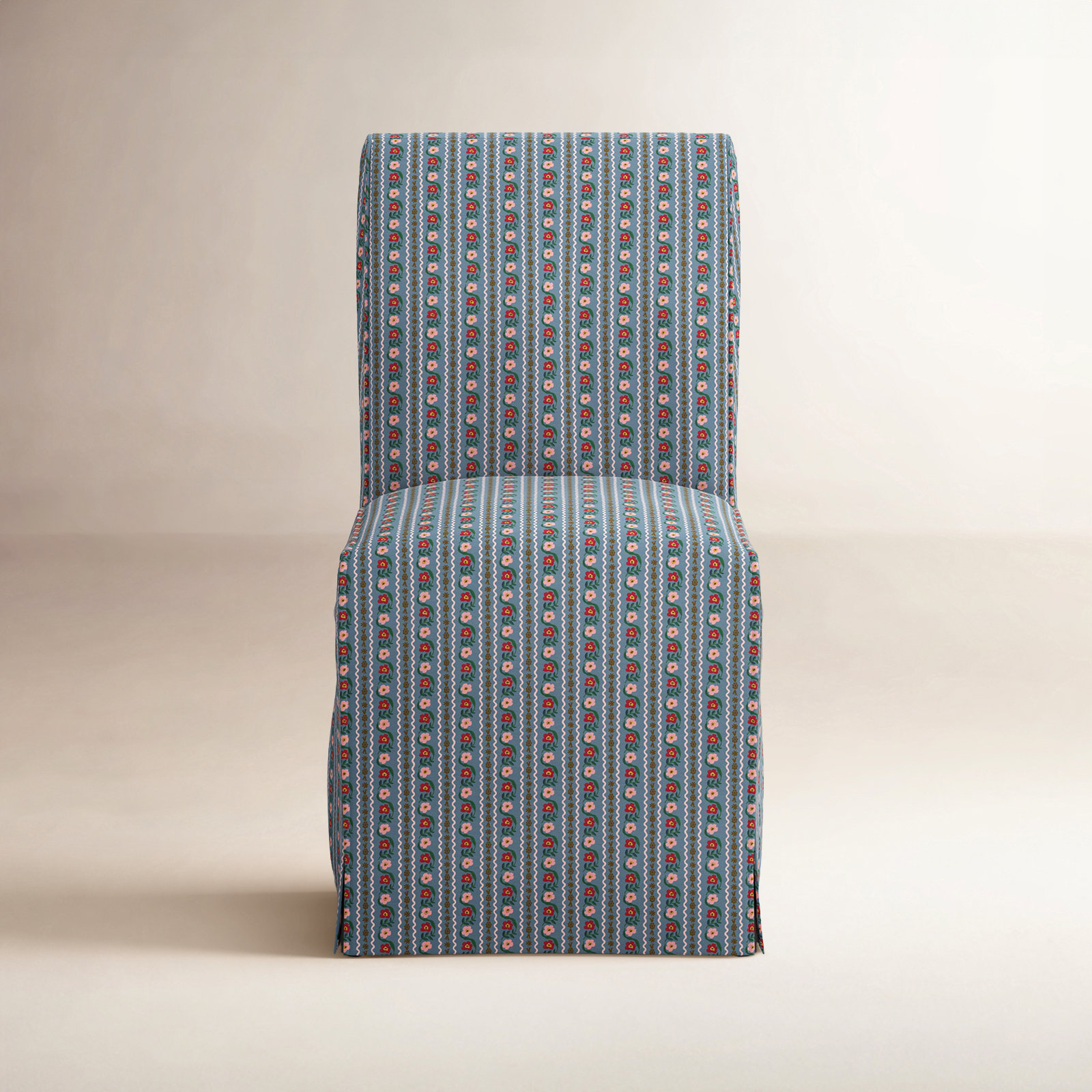 Rifle Paper Co. x Cloth & Co. Side Chair, Delphine Slate